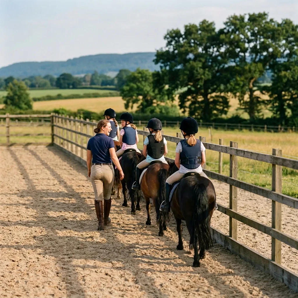 Cours de poney à Millery, Rhône
